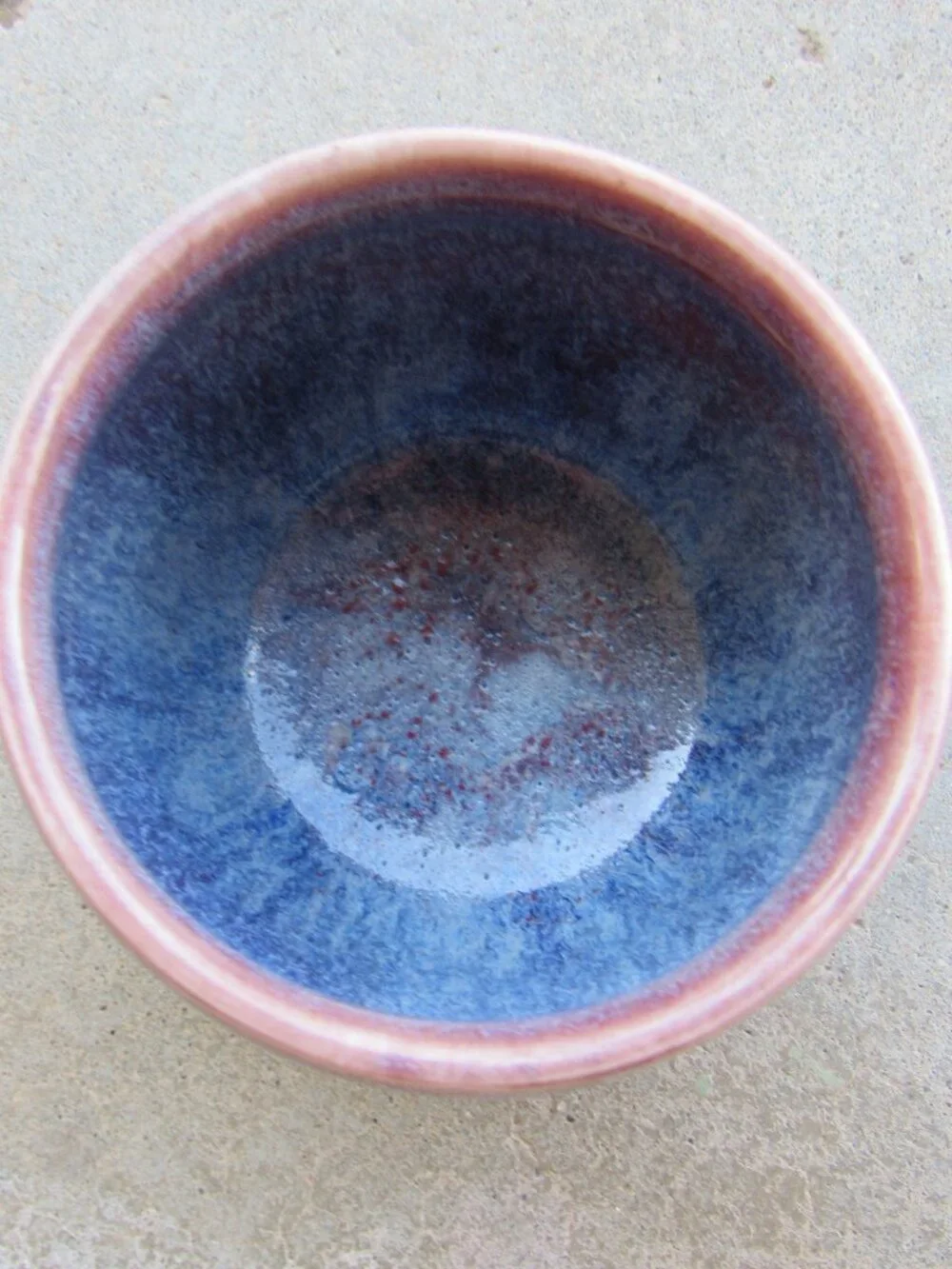 Purple and Green Sgraffito Wine Cup